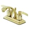 Kingston Brass KB4642EFL 4-Inch Centerset Bathroom Faucet with Retail Pop-Up, Polished Brass KB4642EFL - alternate 1